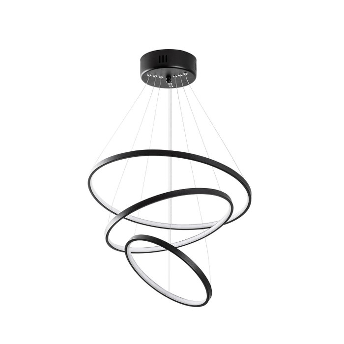 Opviq Lámpara de araña Simit - 13697 en Negro Opviq Lámpara de araña Simit - 13697 en Negro